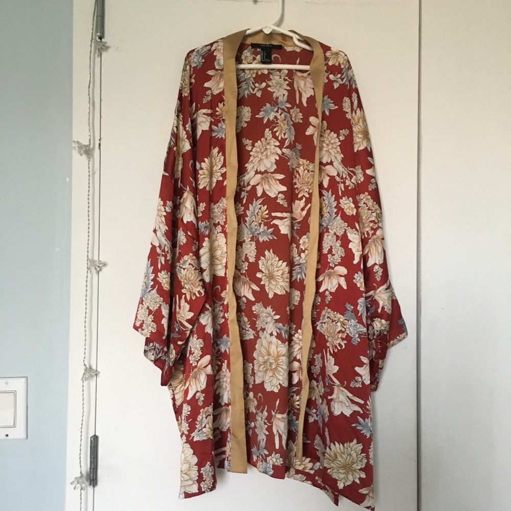 floral silk kimono/robe